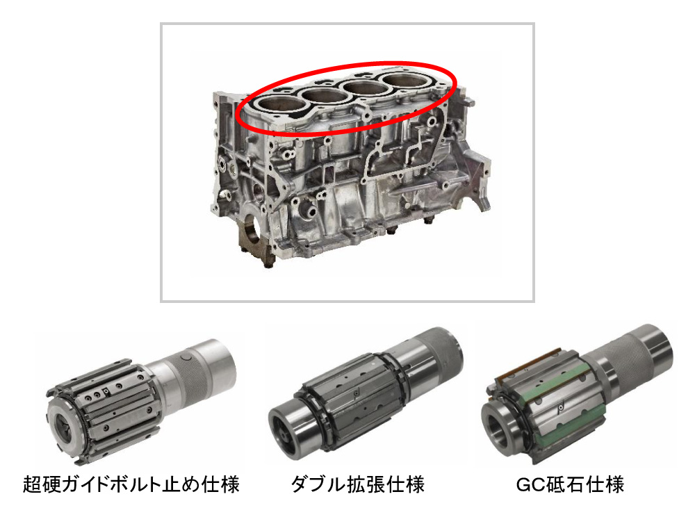 シリンダーブロック　シリンダーボア穴用